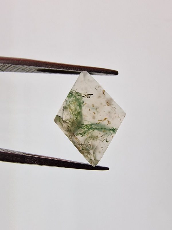 16x12mm Moss Agate Cabochon for Silversmithing & Jewellery Making