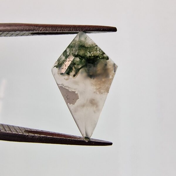 18x11mm Moss Agate Gemstone Cabochon for Wire Wrapping Pendants