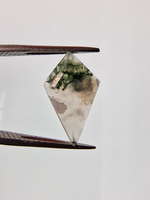18x11mm Moss Agate Gemstone Cabochon for Wire Wrapping Pendants