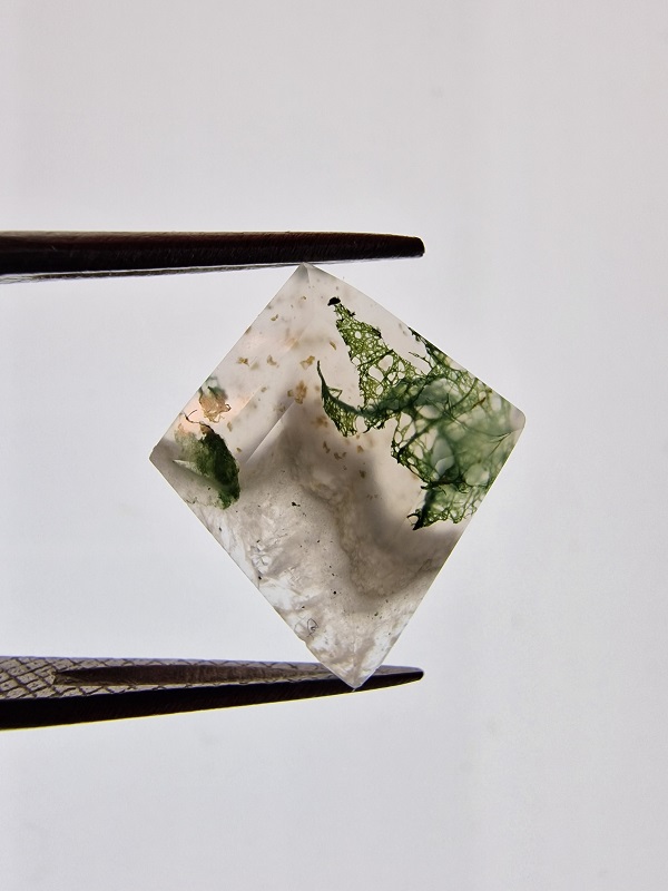 17x15mm moss agate picture cabochon