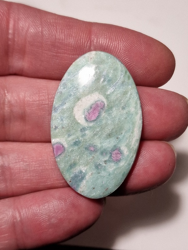 42x27mm ruby in fuchsite cabochon