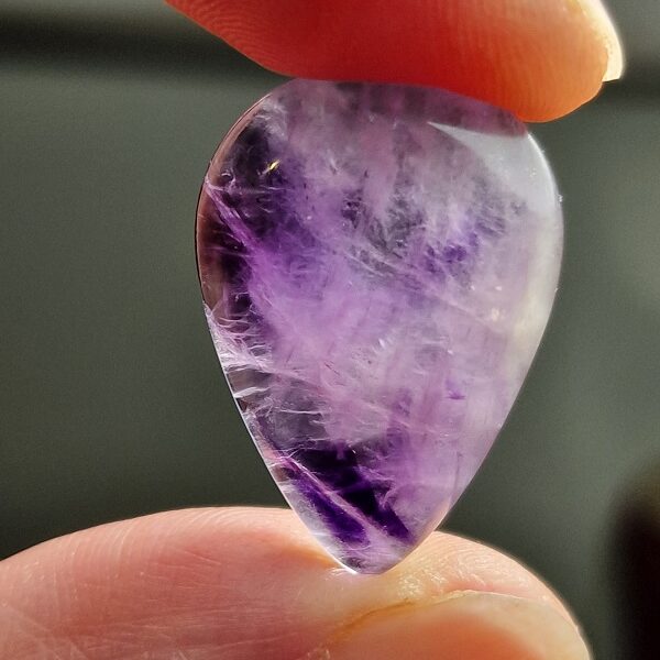 30x21mm trapiché amethyst cabochon