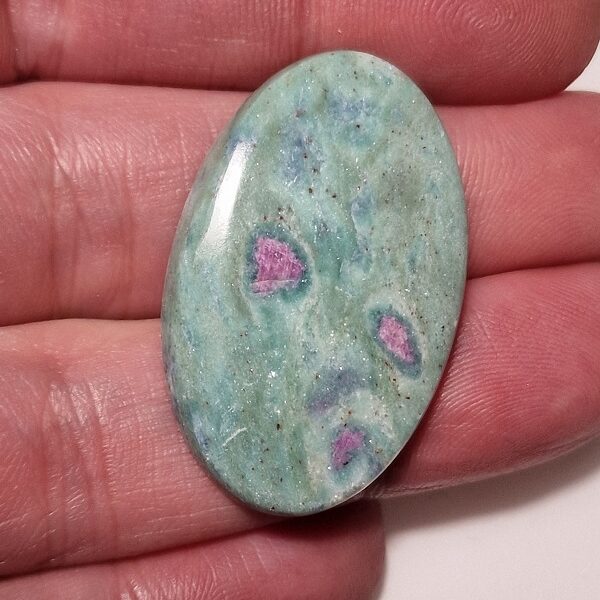 37x24mm ruby in fuchsite cabochon