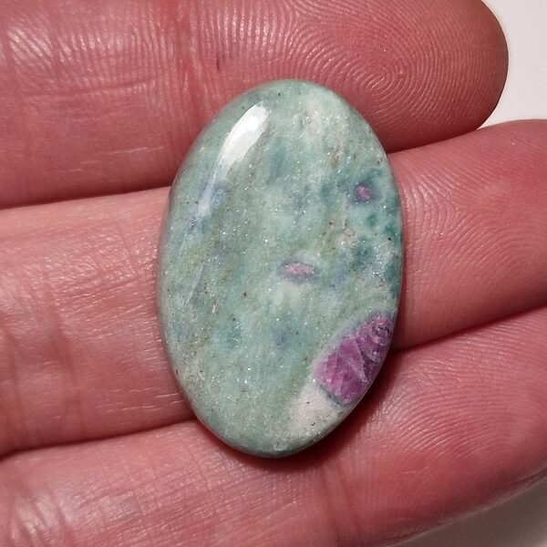 34x23mm ruby in fuchsite cabochon