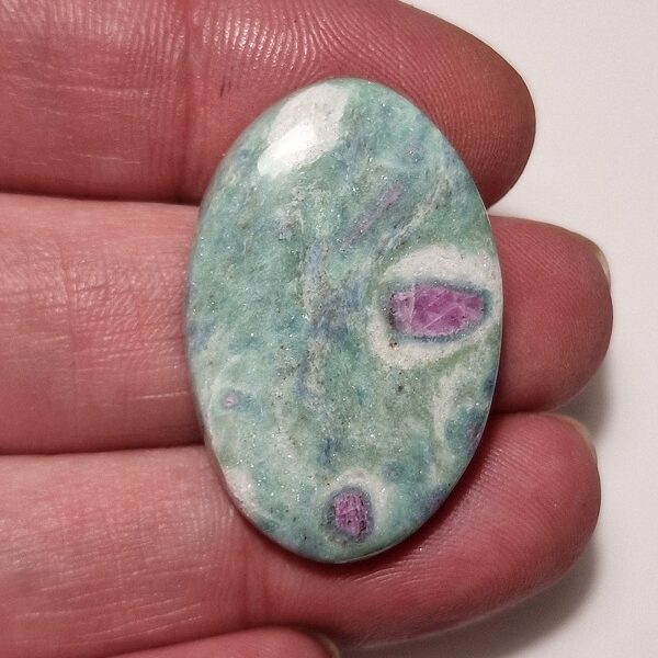 35x22mm ruby in fuchsite cabochon