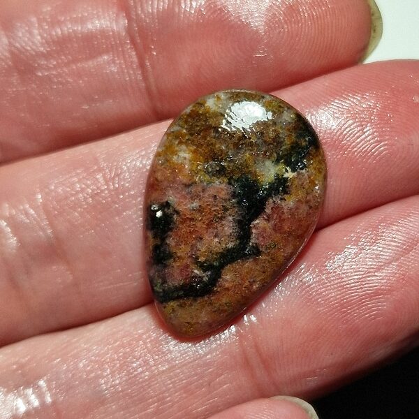 28x19mm rhodonite cabochon