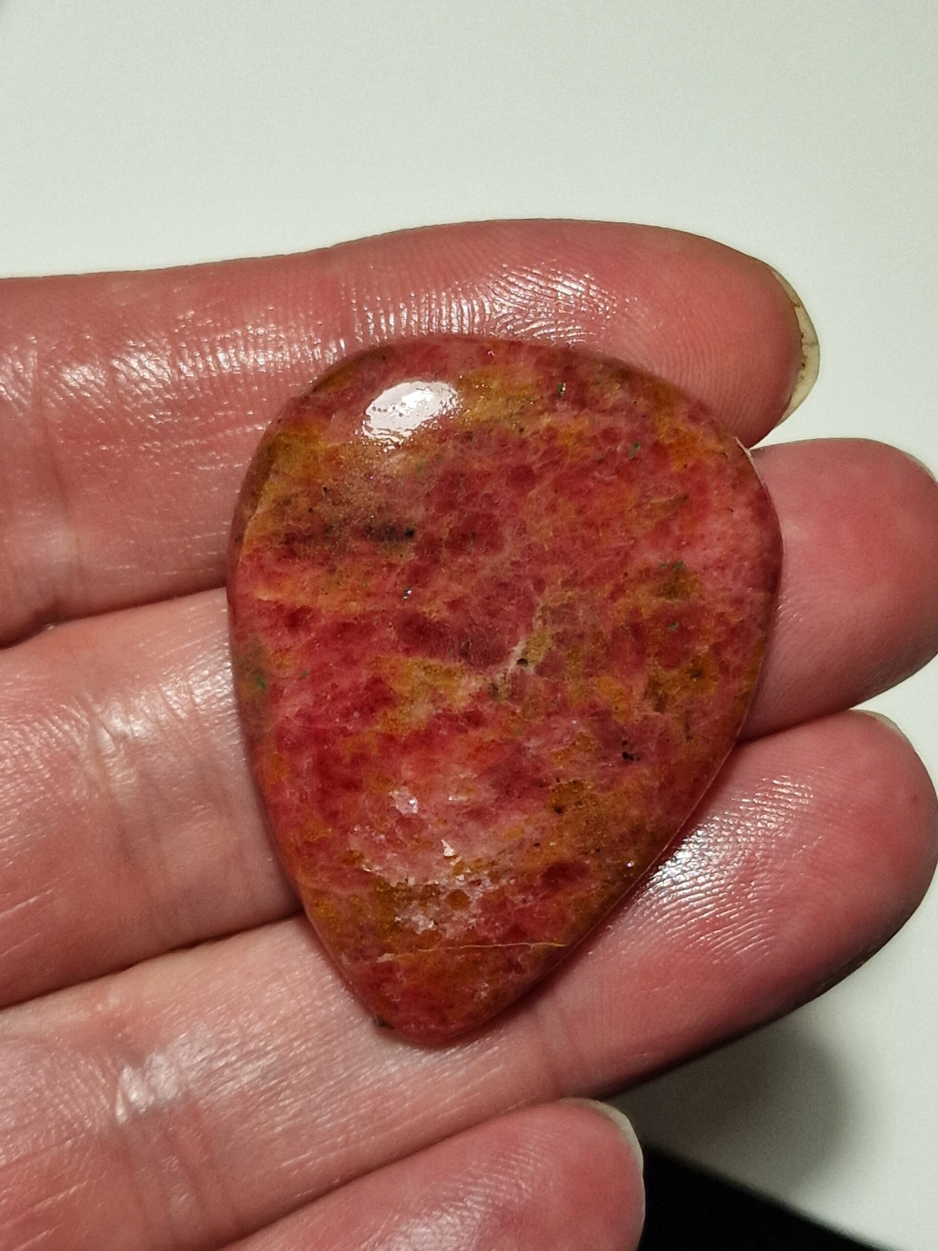 42x34mm rhodonite cabochon