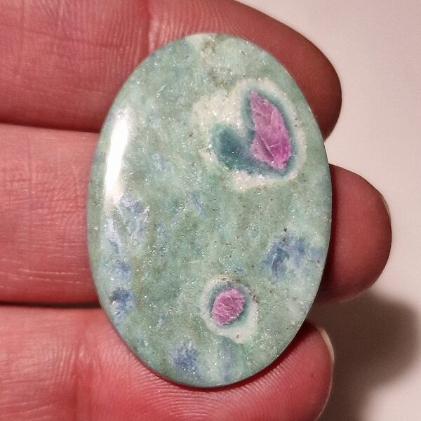 39x28mm ruby in fuchsite cabochon