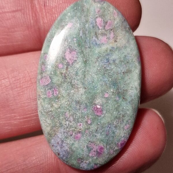 43x27mm ruby in fuchsite cabochon