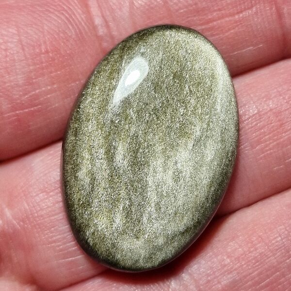 34x23mm gold sheen obsidian cabochon