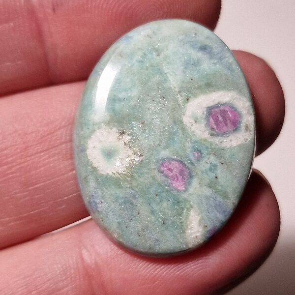 32x26mm ruby in fuchsite cabochon