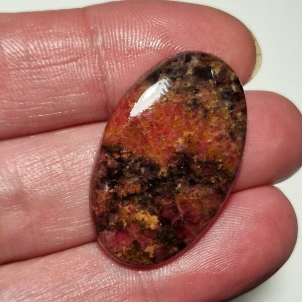 36x22mm rhodonite cabochon