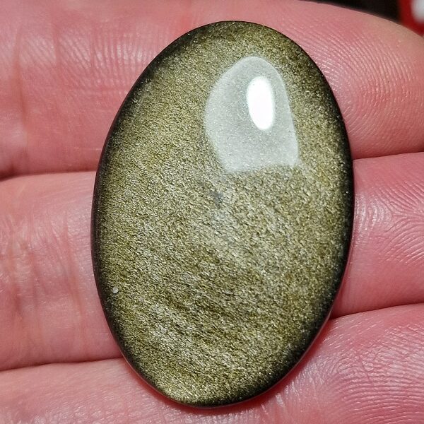 39x26mm gold sheen obsidian cabochon