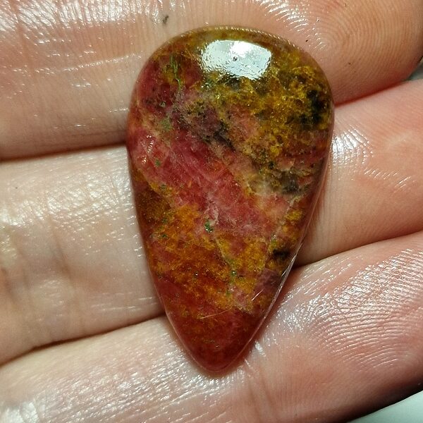 35x20mm rhodonite cabochon