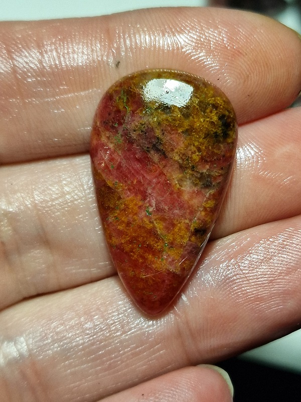 35x20mm rhodonite cabochon