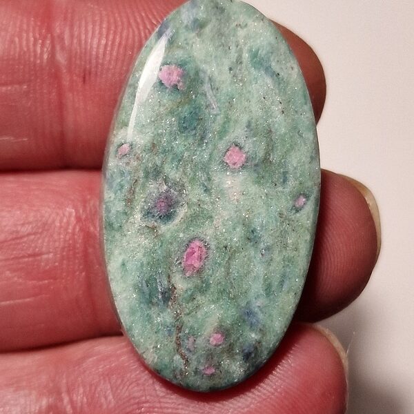 37x21mm ruby in fuchsite cabochon
