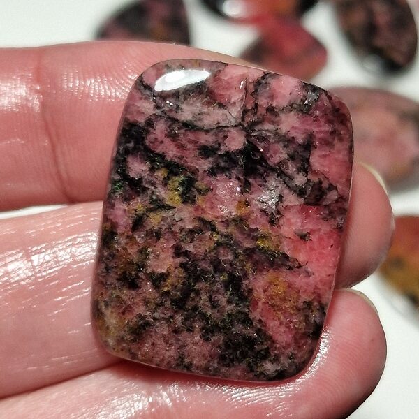 35x27mm rhodonite cabochon