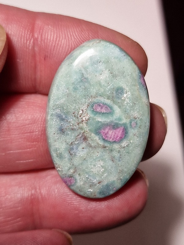 37x26mm ruby in fuchsite cabochon