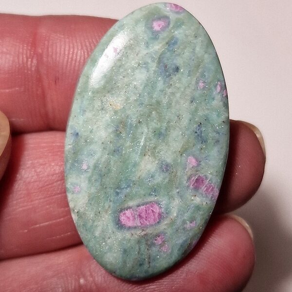 43x26mm ruby in fuchsite cabochon