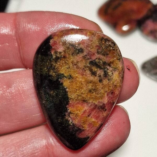 39x30mm rhodonite cabochon