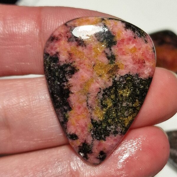 41x30mm rhodonite cabochon
