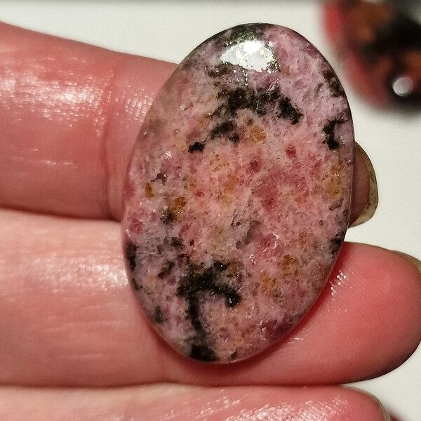 36x23mm rhodonite cabochon