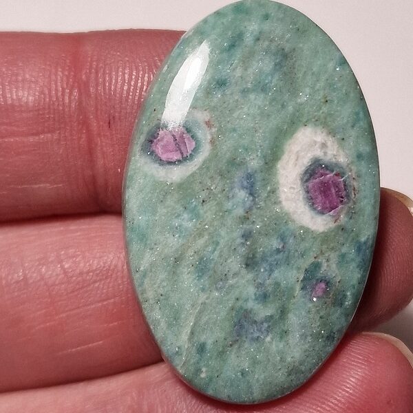 40x26mm ruby in fuchsite cabochon