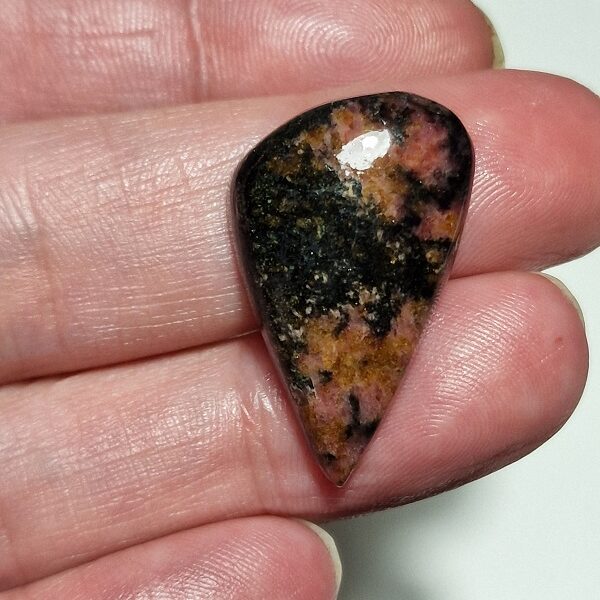 33x20mm rhodonite cabochon
