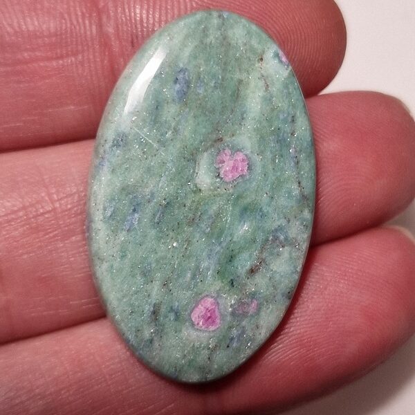38x23mm ruby in fuchsite cabochon
