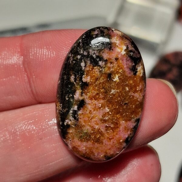 35x23mm rhodonite cabochon