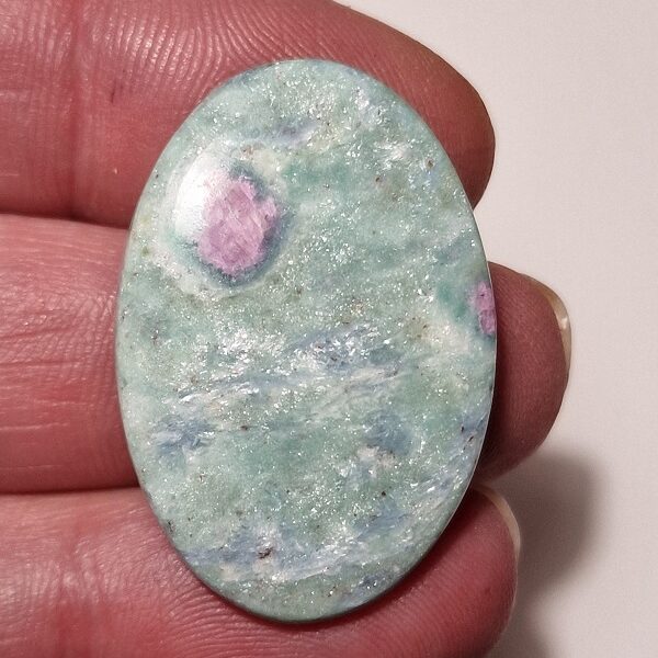 35x24mm ruby in fuchsite cabochon