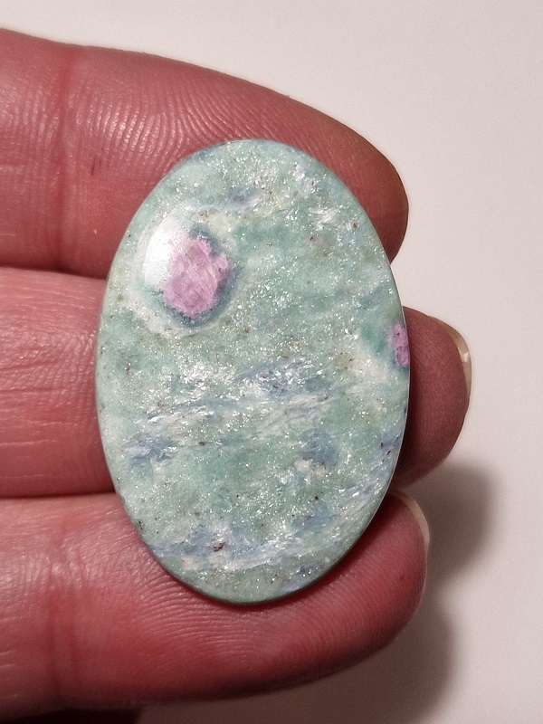 35x24mm ruby in fuchsite cabochon