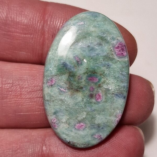 36x23mm ruby in fuchsite cabochon
