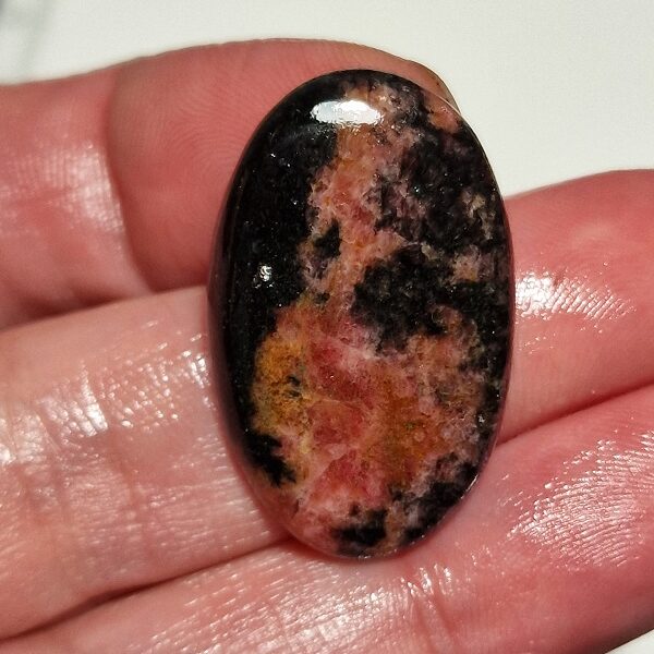 34x21mm rhodonite cabochon