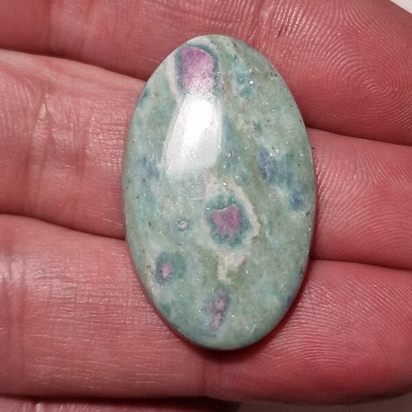 35x21mm ruby in fuchsite cabochon