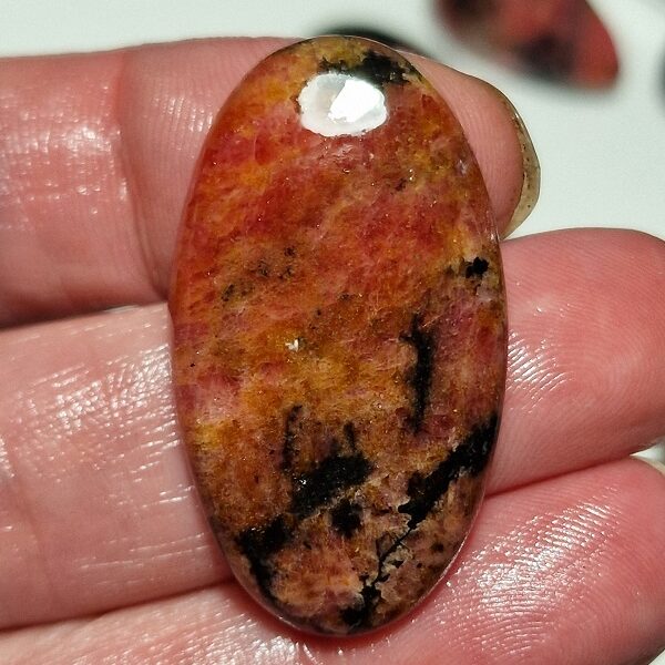 40x23mm rhodonite cabochon