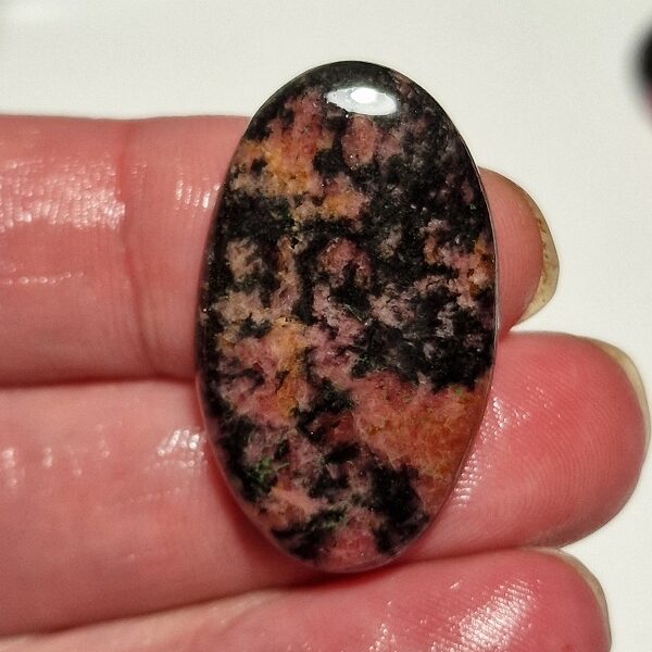 34x21mm rhodonite cabochon