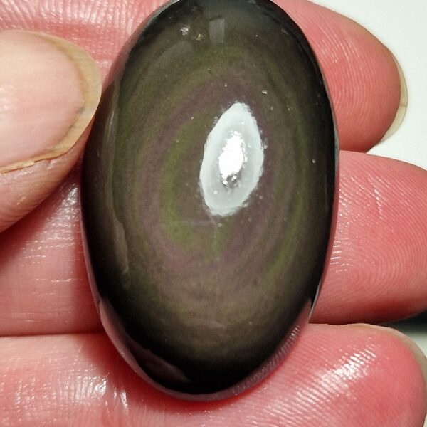 38x24mm rainbow obsidian cabochon