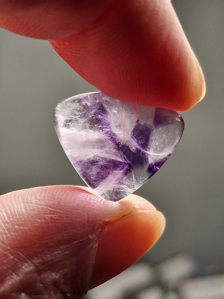 22x17mm trapiché amethyst cabochon