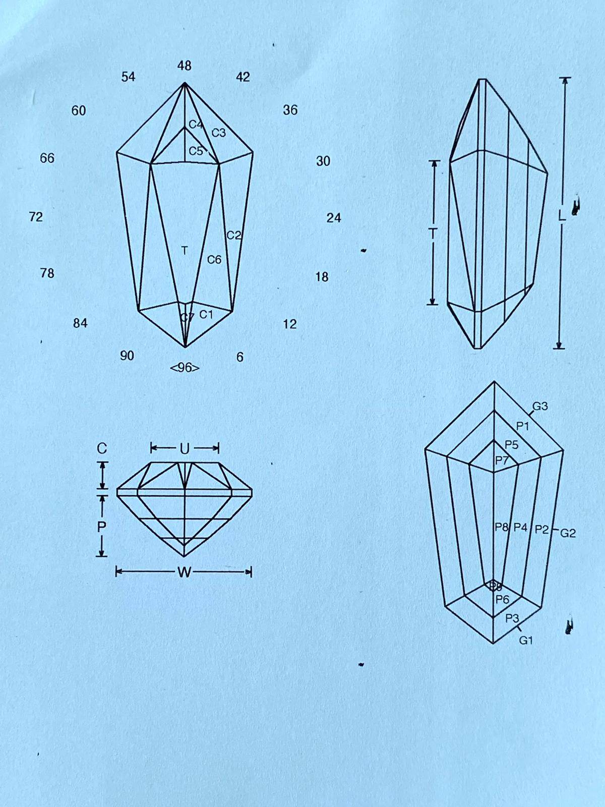 24.10x11.27x8.27mm precision-cut swiss blue topaz facet - Image 5