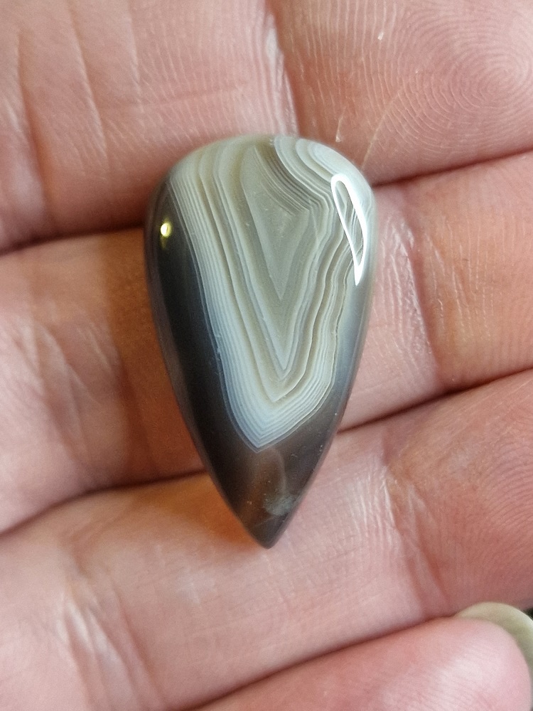 29x16mm Botswana agate cabochon