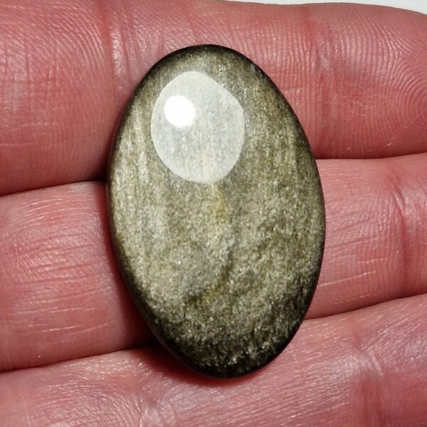 35x23mm gold sheen obsidian cabochon