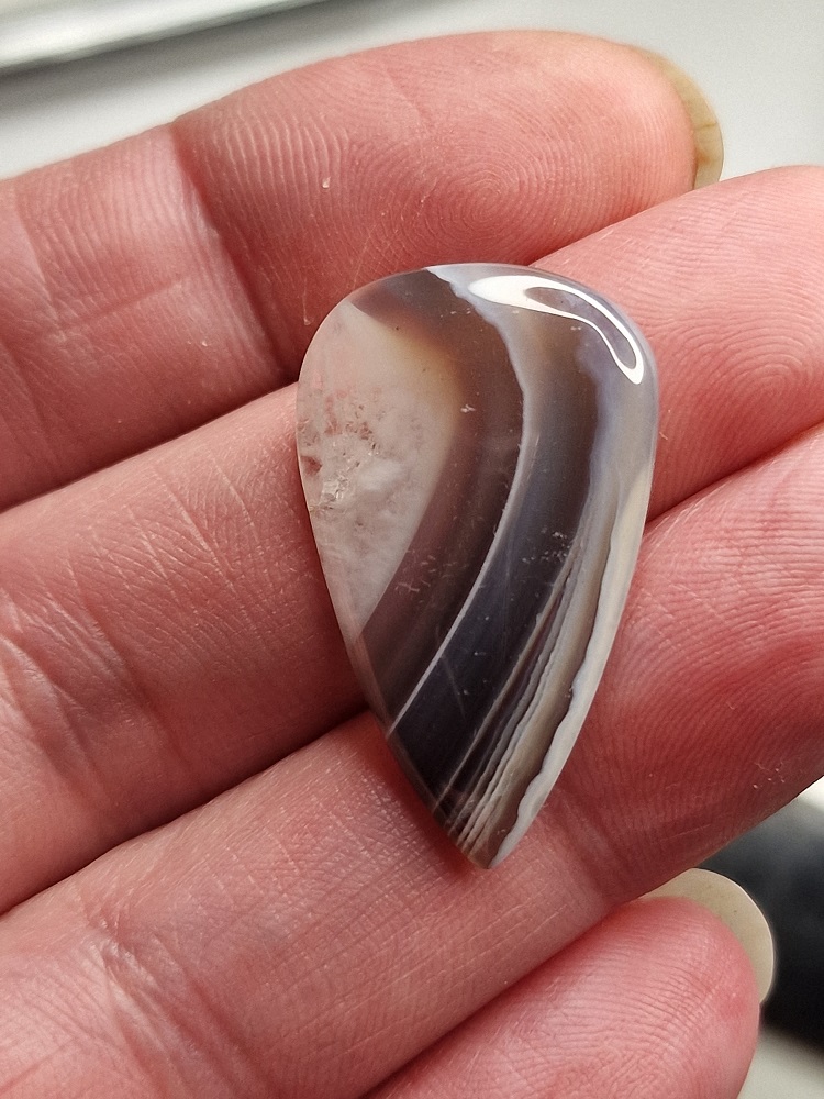 31x19mm Botswana agate cabochon
