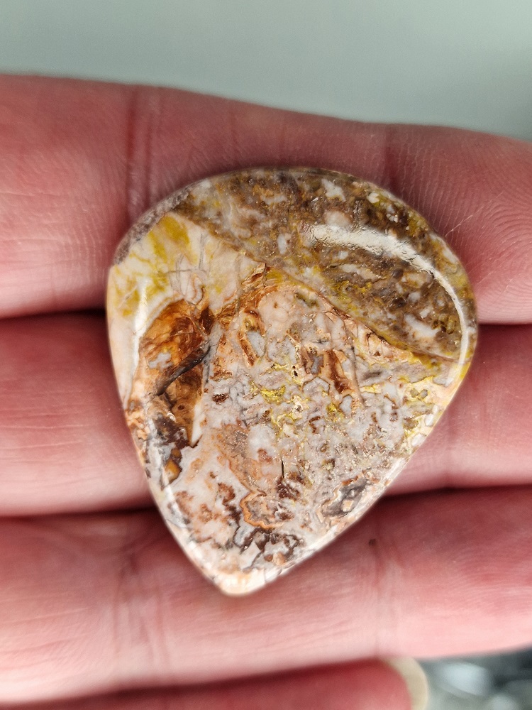 40x34mm Rosella jasper cabochon