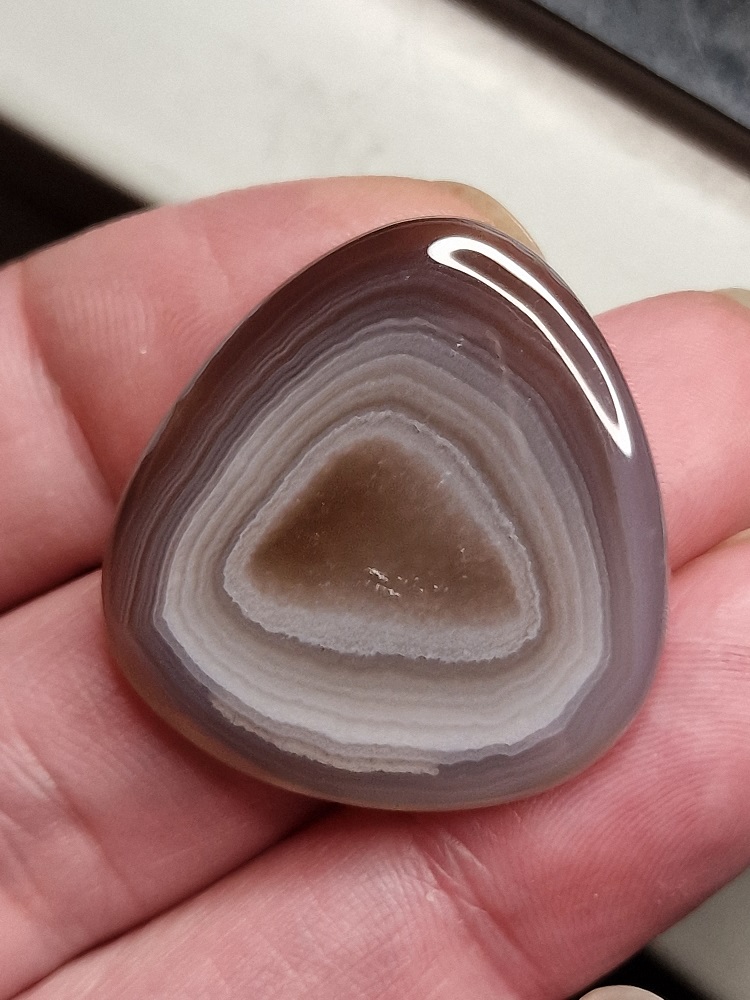 33x32mm Botswana agate cabochon