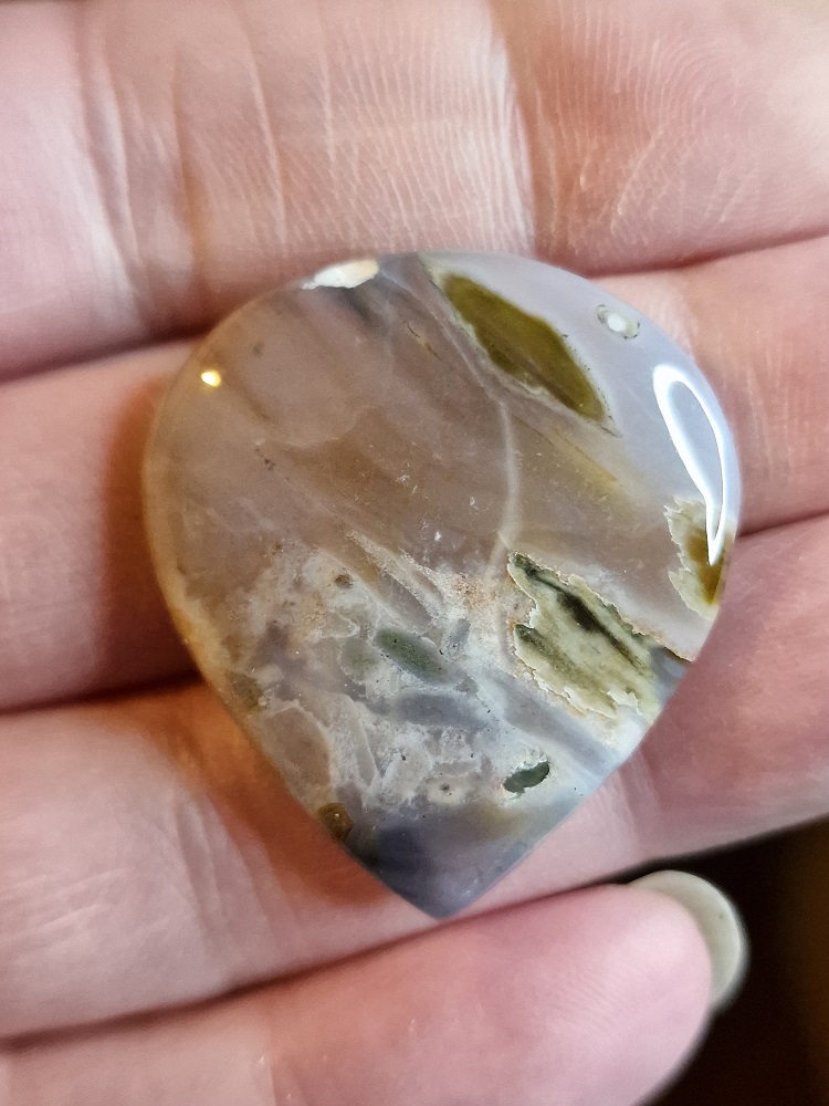 38x32mm Ocean jasper cabochon