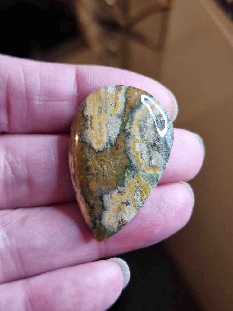 42x27mm Ocean jasper cabochon