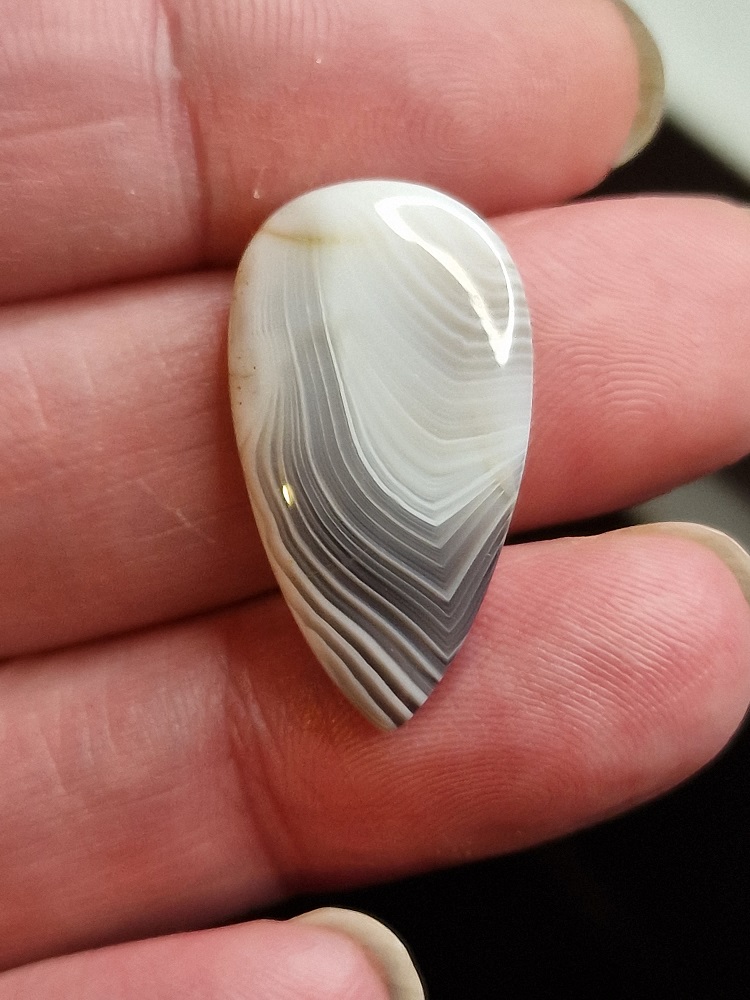 30x16mm Botswana agate cabochon