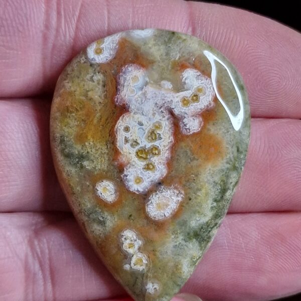 47x32mm Ocean jasper cabochon
