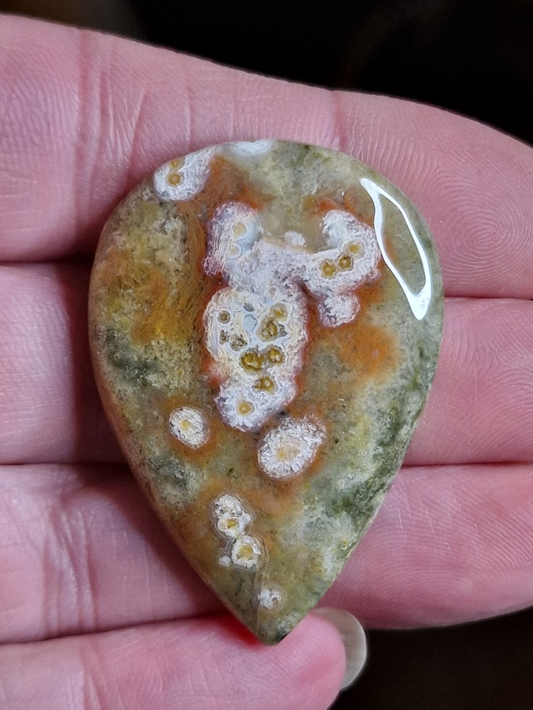 47x32mm Ocean jasper cabochon